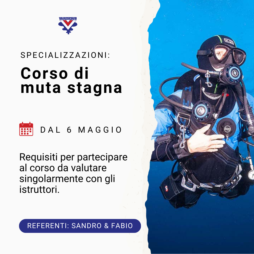 Corso immersione con muta stagna